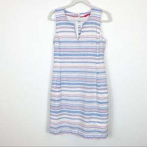 Joules Elayna Notch Linen Blend Shift Dress size 6